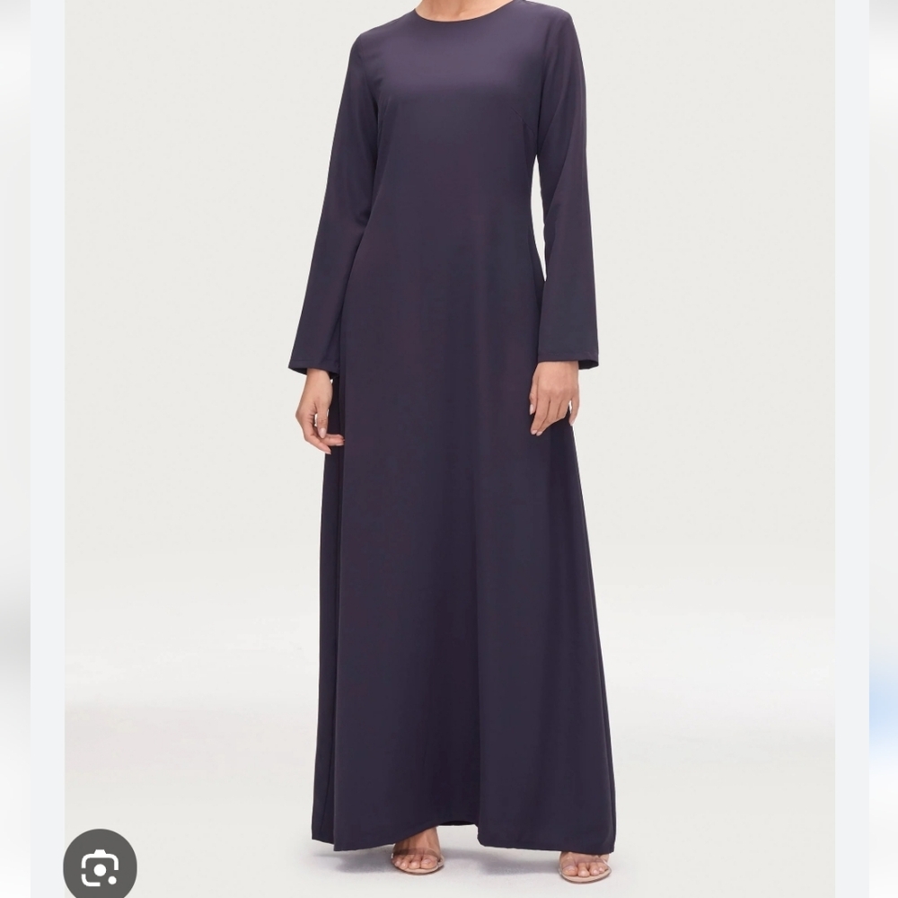 Veiled Collection Basic Long Sleeve Maxi Dress. Night Sky